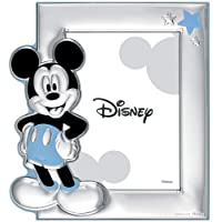 Los mejores  - Marco Portafotos Plata Ley 925M Disney Foto 13X18Cm. Mickey [Ac0892]
